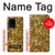 S3388 Imprimer or Glitter Graphic Etui Coque Housse pour Samsung Galaxy S20 Ultra