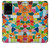 S3391 Art abstrait carreaux de mosaïque graphique Etui Coque Housse pour Samsung Galaxy S20 Ultra