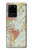 S3418 Carte du monde millésimé Etui Coque Housse pour Samsung Galaxy S20 Ultra
