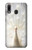 S1980 blanc Paon Etui Coque Housse pour Samsung Galaxy A20, Galaxy A30