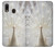 S1980 blanc Paon Etui Coque Housse pour Samsung Galaxy A20, Galaxy A30