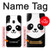 S2662 Panda mignon Dessin animé Etui Coque Housse pour Samsung Galaxy A20, Galaxy A30