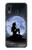 S2668 Silhouette sirène Lune Nuit Etui Coque Housse pour Samsung Galaxy A20, Galaxy A30