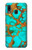 S2688 Aqua Copper Turquoise Graphic Gemme Etui Coque Housse pour Samsung Galaxy A20, Galaxy A30