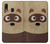 S2825 Mignon raton laveur animé Dessin Etui Coque Housse pour Samsung Galaxy A20, Galaxy A30