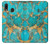 S2906 Aqua Turquoise Pierre Etui Coque Housse pour Samsung Galaxy A20, Galaxy A30
