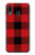 S2931 Rouge Buffle motif de vérification Etui Coque Housse pour Samsung Galaxy A20, Galaxy A30