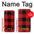 S2931 Rouge Buffle motif de vérification Etui Coque Housse pour Samsung Galaxy A20, Galaxy A30