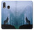 S0935 Loup Hurlant dans la forêt Etui Coque Housse pour Samsung Galaxy A20e