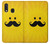 S1145 Soleil jaune Mustache Etui Coque Housse pour Samsung Galaxy A20e