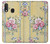 S2229 Fleurs millésimé Etui Coque Housse pour Samsung Galaxy A20e