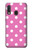 S2358 Rose à pois Etui Coque Housse pour Samsung Galaxy A20e