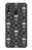 S2371 Crâne Motif monochrome Millésime Etui Coque Housse pour Samsung Galaxy A20e