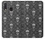 S2371 Crâne Motif monochrome Millésime Etui Coque Housse pour Samsung Galaxy A20e