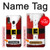 S2846 Costume de Noël Père Noël Rouge Etui Coque Housse pour Samsung Galaxy A20e