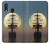 S2897 Pirate Ship Lune Nuit Etui Coque Housse pour Samsung Galaxy A20e