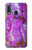 S2907 Violet Turquoise Pierre Etui Coque Housse pour Samsung Galaxy A20e