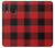 S2931 Rouge Buffle motif de vérification Etui Coque Housse pour Samsung Galaxy A20e