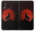 S2955 Loup Hurlant Rouge Lune Etui Coque Housse pour Samsung Galaxy A20e