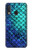 S3047 Vert Sirène écailles de poisson Etui Coque Housse pour Samsung Galaxy A20e
