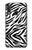S3056 Zèbre Texture Imprimé graphique Peau Etui Coque Housse pour Samsung Galaxy A20e