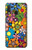S3281 Motif coloré Hippie Fleurs Etui Coque Housse pour Samsung Galaxy A20e
