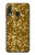 S3388 Imprimer or Glitter Graphic Etui Coque Housse pour Samsung Galaxy A20e