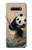 S2210 Peinture Art Panda Fluffy Etui Coque Housse pour LG Stylo 6
