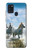 S0250 Cheval Blanc Etui Coque Housse pour Samsung Galaxy A21s
