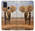 S0310 éléphant d'Afrique Etui Coque Housse pour Samsung Galaxy A21s