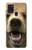 S0840 Grizzly Bear visage Etui Coque Housse pour Samsung Galaxy A21s