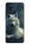 S1516 Loup blanc Etui Coque Housse pour Samsung Galaxy A21s