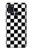 S1611 Échiquier Damier Noir Blanc Etui Coque Housse pour Samsung Galaxy A21s