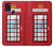 S2059 Angleterre britannique Cabine téléphonique Minimaliste Etui Coque Housse pour Samsung Galaxy A21s