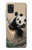 S2210 Peinture Art Panda Fluffy Etui Coque Housse pour Samsung Galaxy A21s