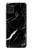 S2895 Noir Marbre imprimé graphique Etui Coque Housse pour Samsung Galaxy A21s