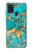 S2906 Aqua Turquoise Pierre Etui Coque Housse pour Samsung Galaxy A21s