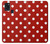 S2951 Rouge Pois Etui Coque Housse pour Samsung Galaxy A21s