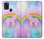 S3070 Arc en ciel pastel ciel Licorne Etui Coque Housse pour Samsung Galaxy A21s