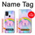S3070 Arc en ciel pastel ciel Licorne Etui Coque Housse pour Samsung Galaxy A21s