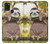 S3138 Peinture mignon bébé Sloth Etui Coque Housse pour Samsung Galaxy A21s