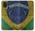 S3297 Brésil Drapeau graphique Football Millésime Etui Coque Housse pour Samsung Galaxy A21s