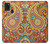 S3402 Floral Paisley Seamless Etui Coque Housse pour Samsung Galaxy A21s