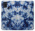 S3439 Tissu Indigo Tie Dye Etui Coque Housse pour Samsung Galaxy A21s