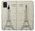 S3474 Dessin Architectural Eiffel Etui Coque Housse pour Samsung Galaxy A21s