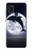 S3510 Dauphin Lune Nuit Etui Coque Housse pour Samsung Galaxy A21s