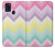 S3514 Arc en ciel Zigzag Etui Coque Housse pour Samsung Galaxy A21s