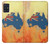 S2494 Australie Drapeau Carte texture de la roche Etui Coque Housse pour Samsung Galaxy A51 5G