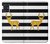 S2794 Noir et blanc rayé cerf d'or Sparkles Etui Coque Housse pour Samsung Galaxy A51 5G