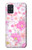 S3036 Flore de fleur rose douce Etui Coque Housse pour Samsung Galaxy A51 5G